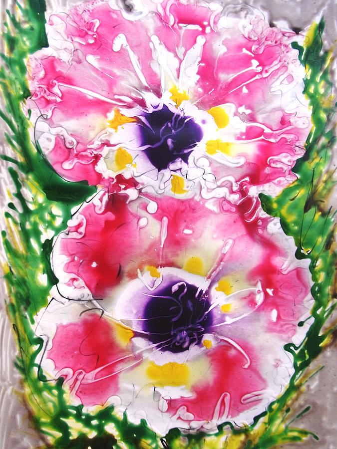 Still Life Mixed Media - Heavenly Flowers #658 by Baljit Chadha