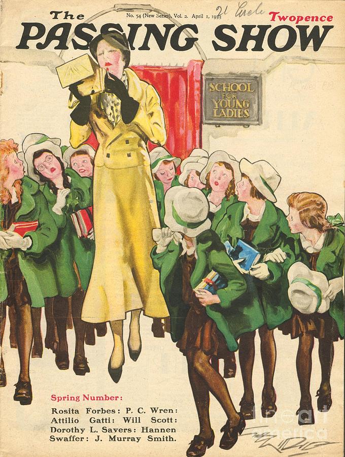 Schools Drawing - 1930s,uk,the Passing Show,magazine Cover #66 by The Advertising Archives