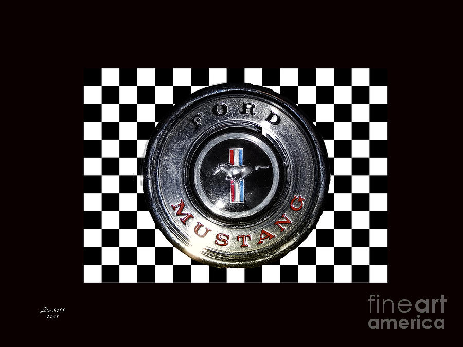 66 Ford Mustang Logo Photograph by Melissa Messick