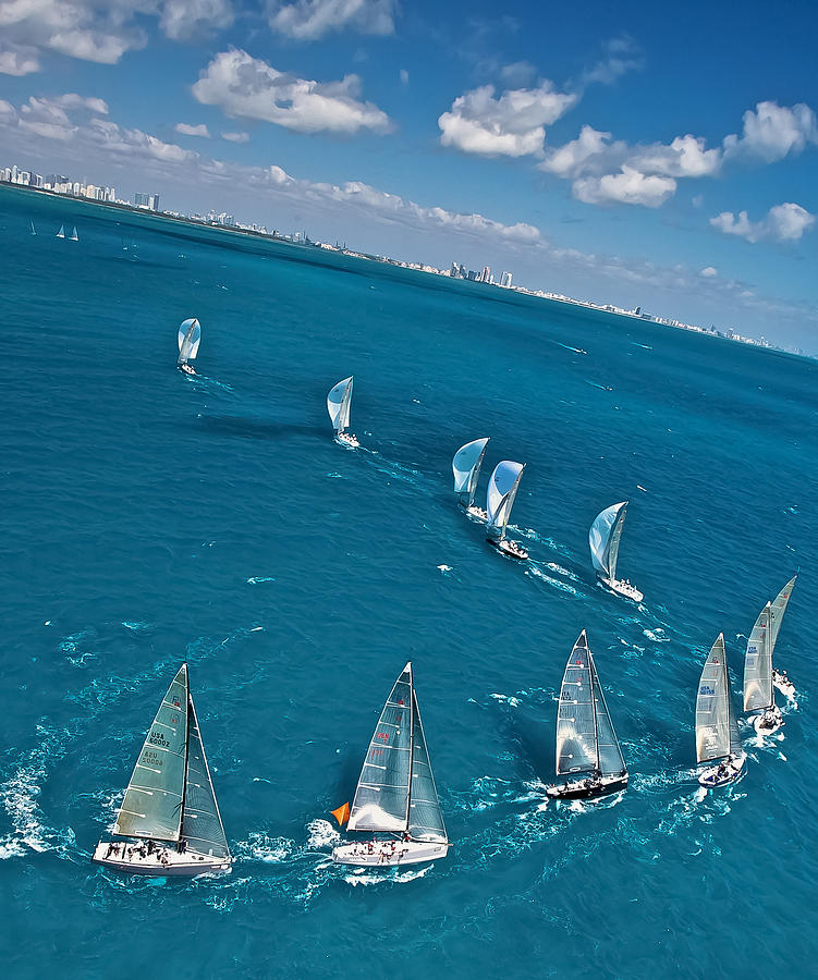 Miami Sail Week #1 Photograph by Steven Lapkin