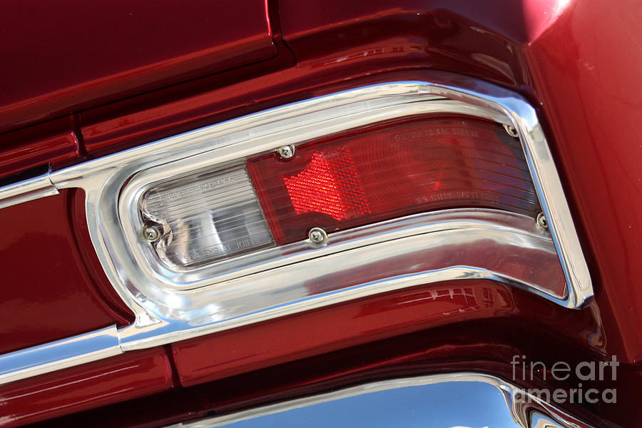 Car Photograph - 67 Malibu Chevelle Tail Light-0067 by Gary Gingrich Galleries