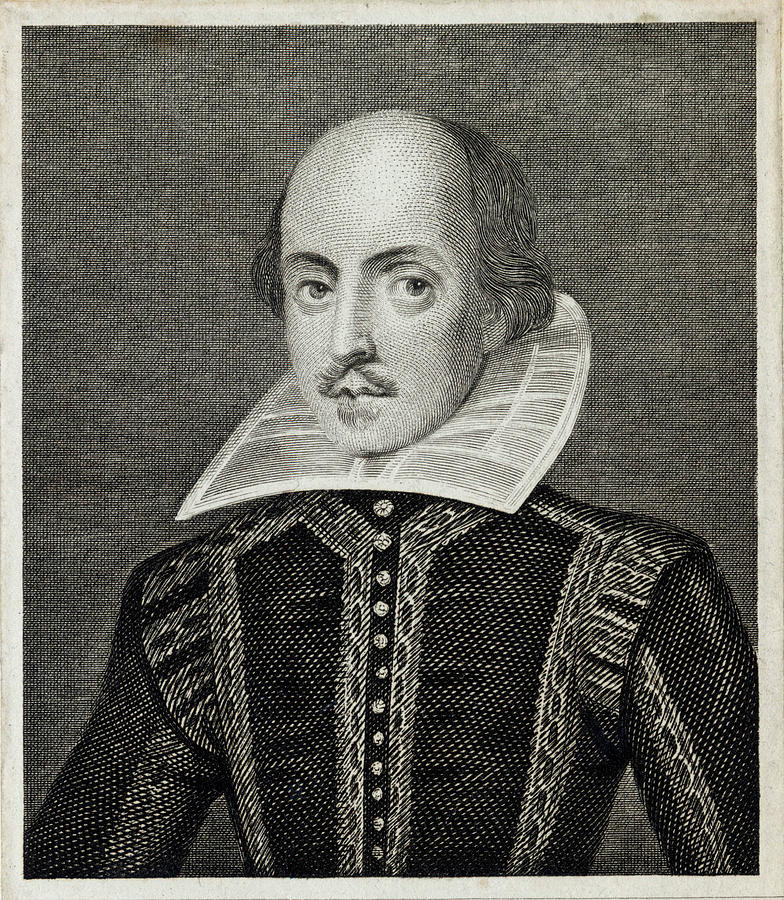 William Shakespeare (1564 - 1616) Drawing by Mary Evans Picture Library
