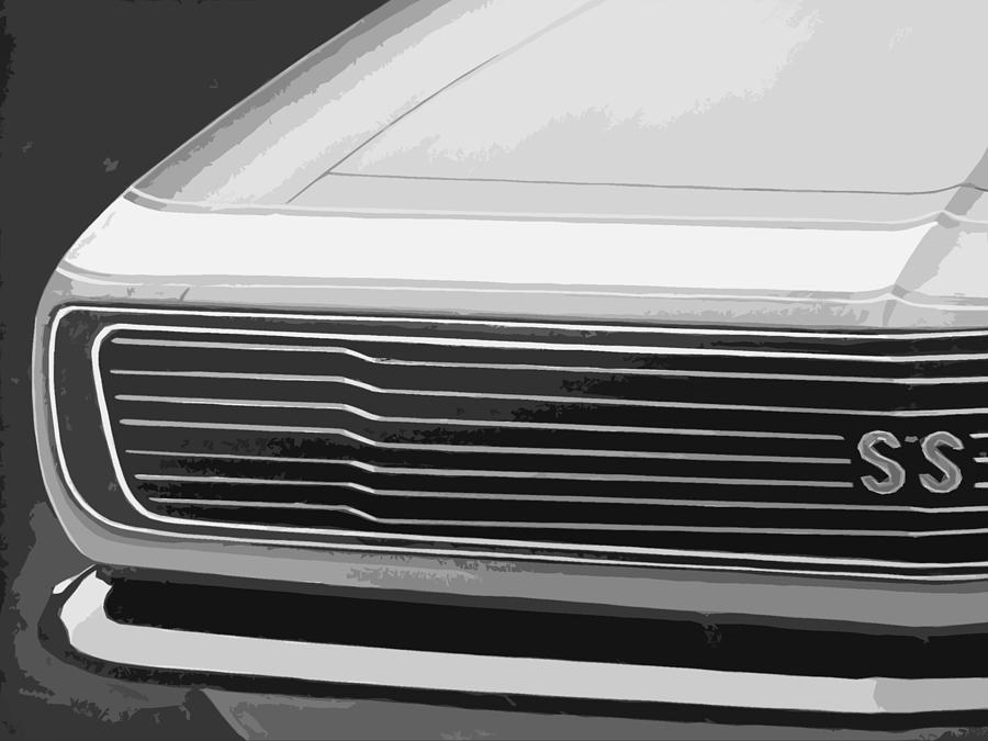68 Camaro grill #68 Painting by Alan Metzger