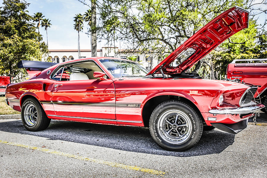69 Mustang Photograph by Chris Smith