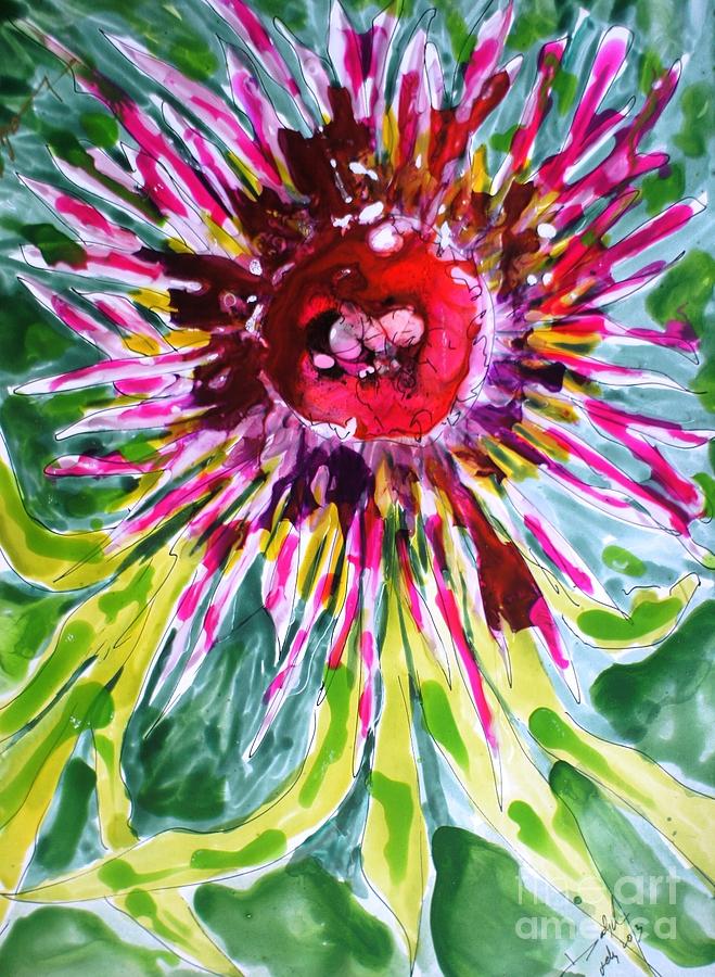 Flower Painting - Zenmoksha Flowers #695 by Baljit Chadha