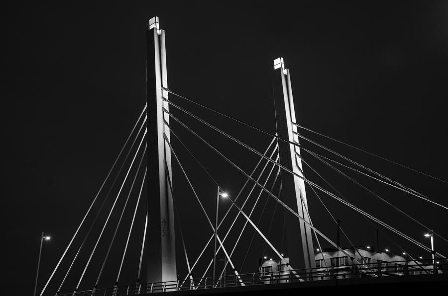 6th Street Bridge Black and White Photograph by Susan McMenamin