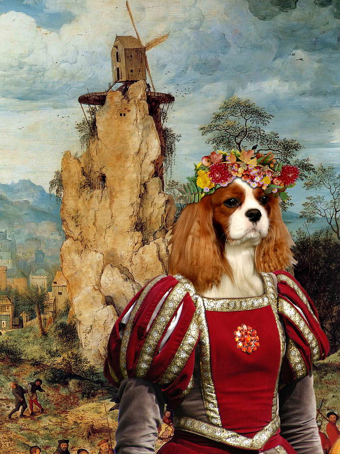 Cavalier King Charles Spaniel Art Print by Sandra Sij -