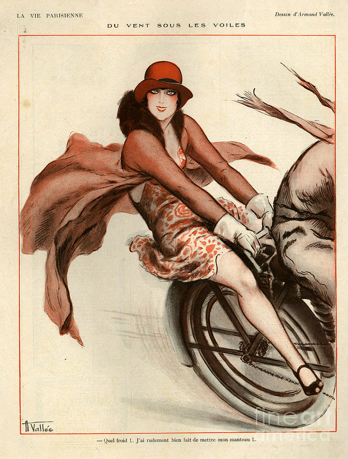 France Drawing - 1920s France La Vie Parisienne #7 by The Advertising Archives