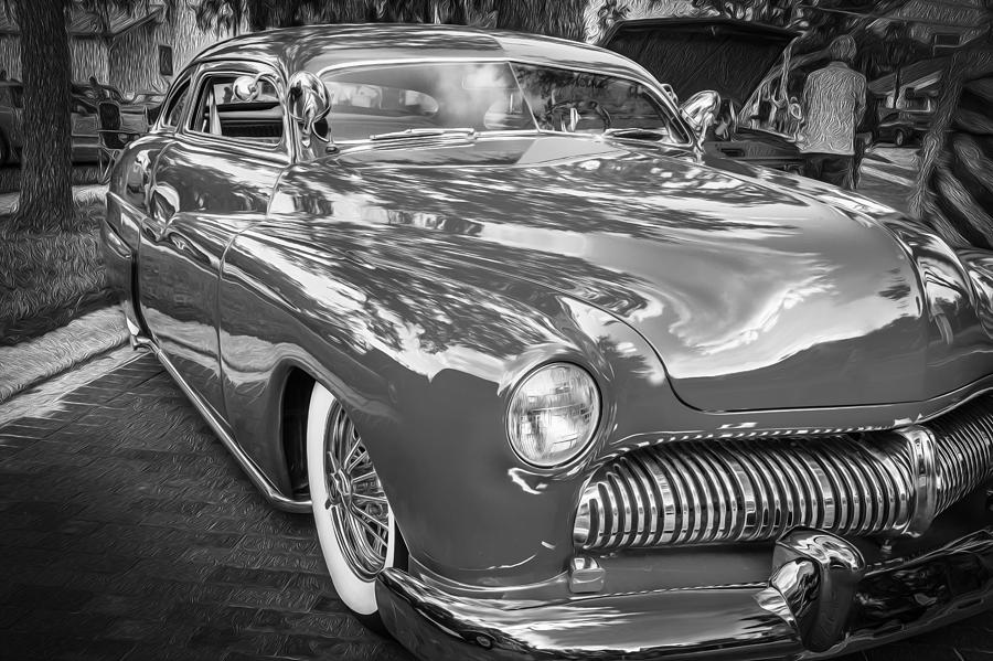 1949 Mercury Club Coupe BW Photograph by Rich Franco - Fine Art America