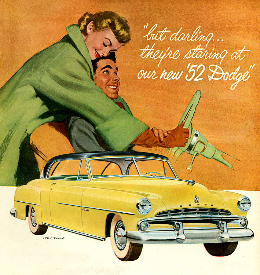 1950s Usa Dodge Magazine Advert Detail Photograph by The ...