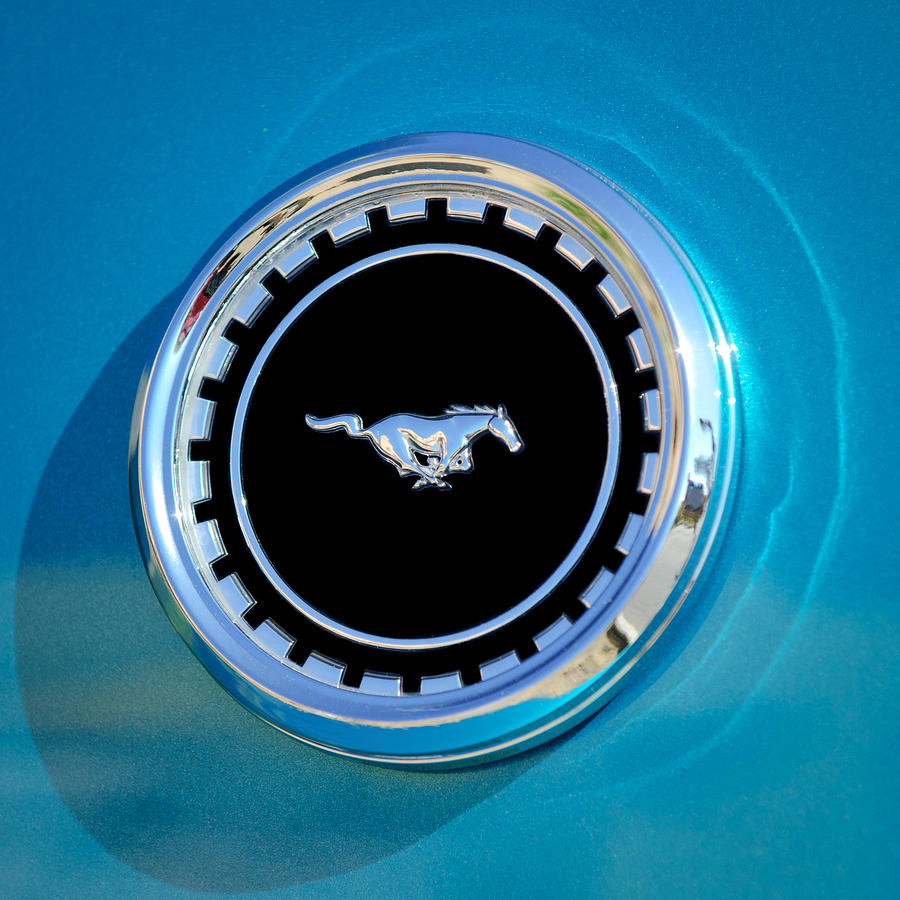1969 Ford Mustang Mach 1 Emblem #7 Photograph by Jill Reger