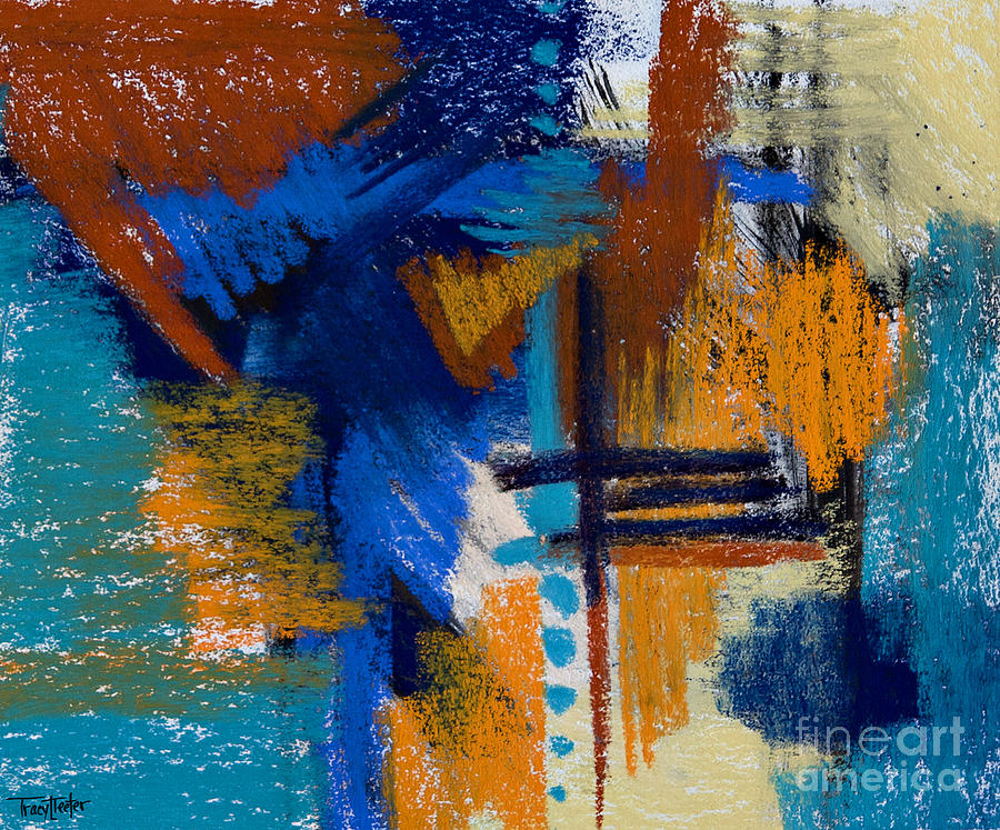 Drips of Memory #7 Pastel by Tracy L Teeter 
