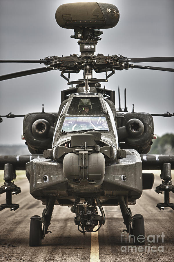 Ah-64 Apache Helicopter On The Runway #7 Photograph by Terry Moore