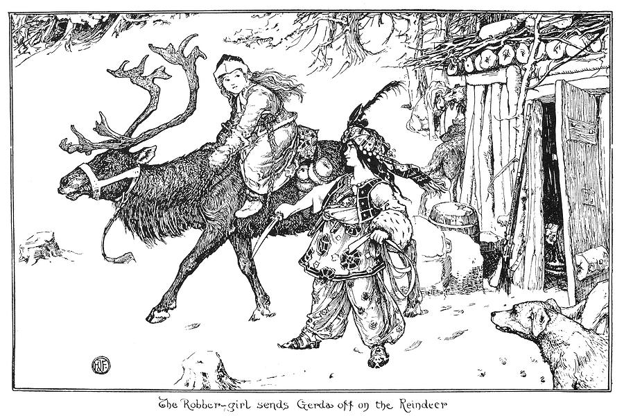 Andersen The Snow Queen #7 Drawing by Granger