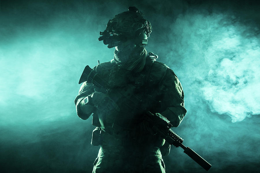 Army Soldier In Combat Uniform #7 Photograph by Oleg Zabielin