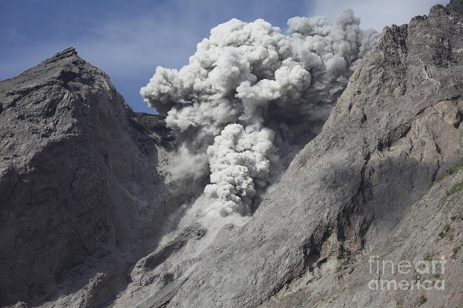 Ash Cloud Rises From Crater Of Batu #7 Photograph by Richard Roscoe