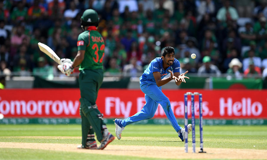 Bangladesh v India - ICC Champions Trophy Semi Final #7 Photograph by Gareth Copley