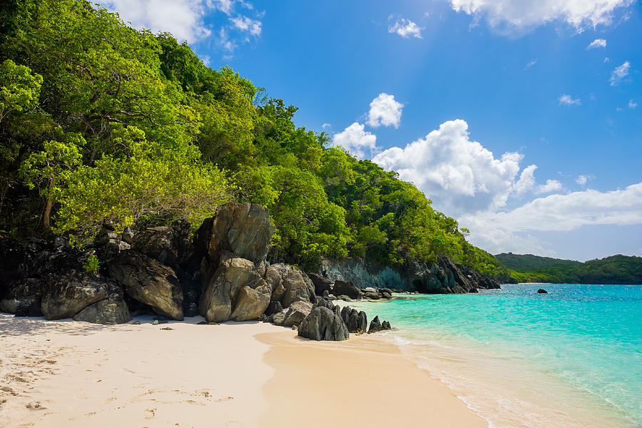 Beautiful Caribbean beach #7 Photograph by Raul Rodriguez