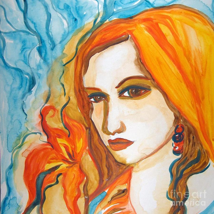 Beauty #7 Painting by Farfallina Art -Gabriela Dinca- - Fine Art America