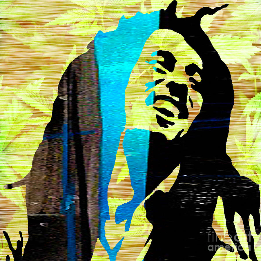 Bob Marley #7 Mixed Media by Marvin Blaine