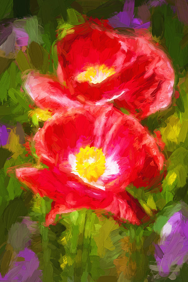 California Poppies Painted #7 Photograph by Rich Franco