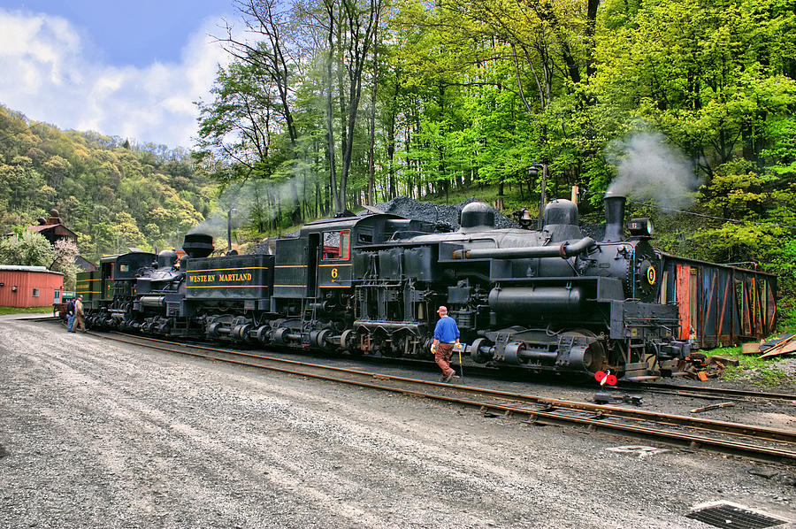 Shay Photograph - Cass Scenic Railroad #8 by Mary Almond