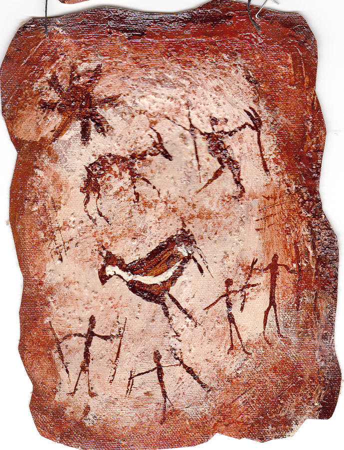 Cave Art #7 Painting by Shelley Bain