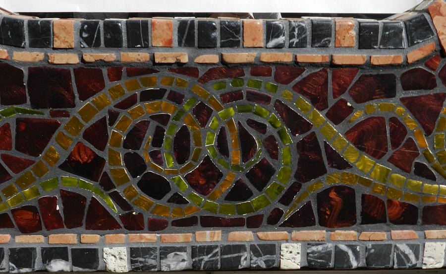 Celtic Mosaic Frame #7 Ceramic Art by Charles Lucas