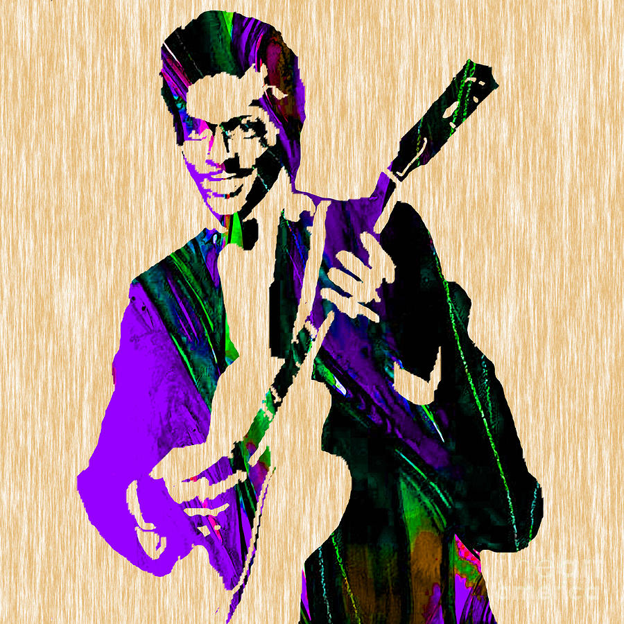 Chuck Berry Mixed Media - Chuck Berry Collection #7 by Marvin Blaine