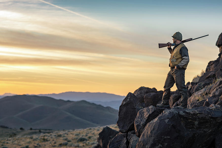 Chukar Hunting In Nevada Photograph by Michael Okimoto