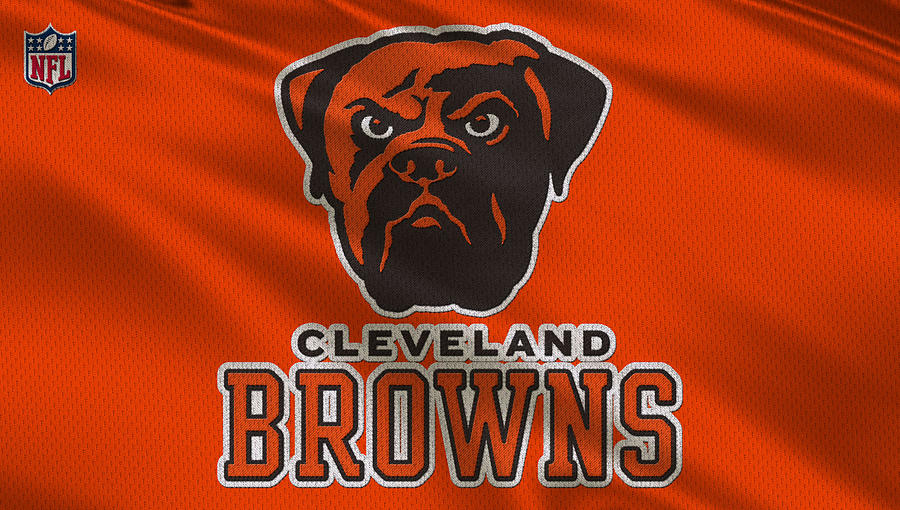 Cleveland Browns Face Mask by Joe Hamilton - Fine Art America