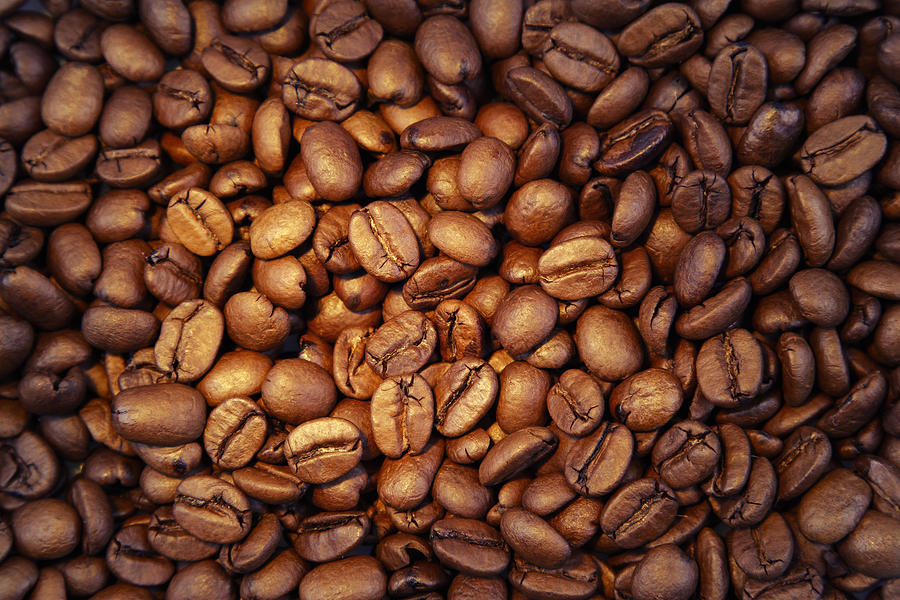 Coffee beans #7 Photograph by Les Cunliffe