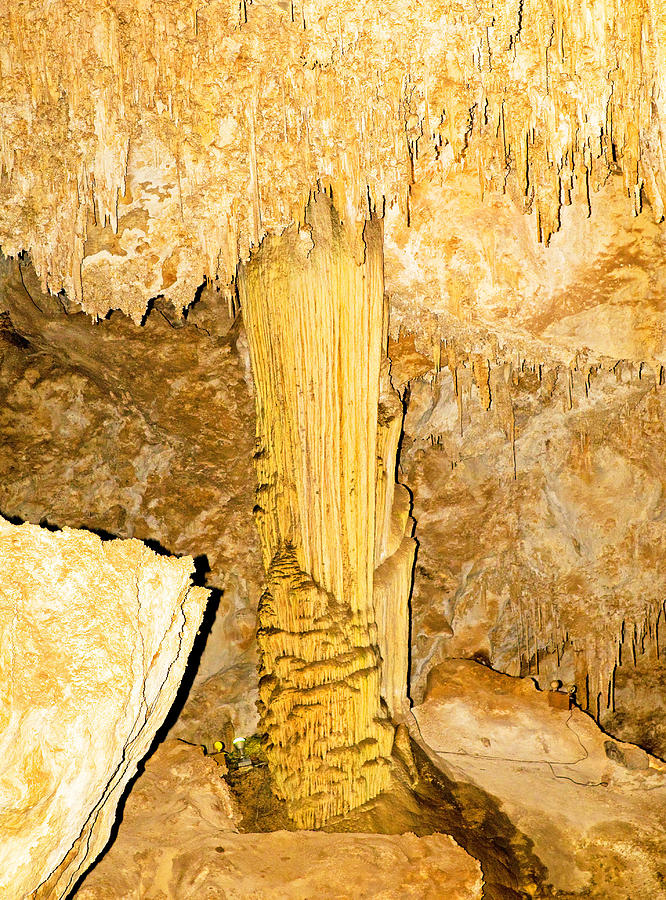 Column Formation In Carlsbad Caverns #7 Photograph by Millard H. Sharp