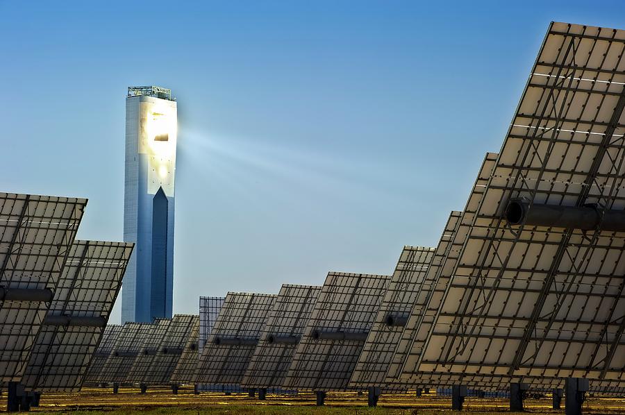 Mirror Photograph - Concentrating Solar Power Plant #7 by Philippe Psaila