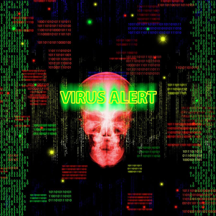 Cyber Attack #7 by Mehau Kulyk/science Photo Library