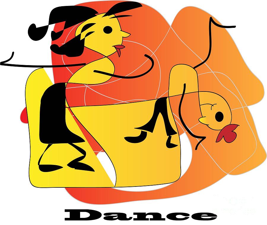 Dance Digital Art - Dance #7 by Iris Gelbart
