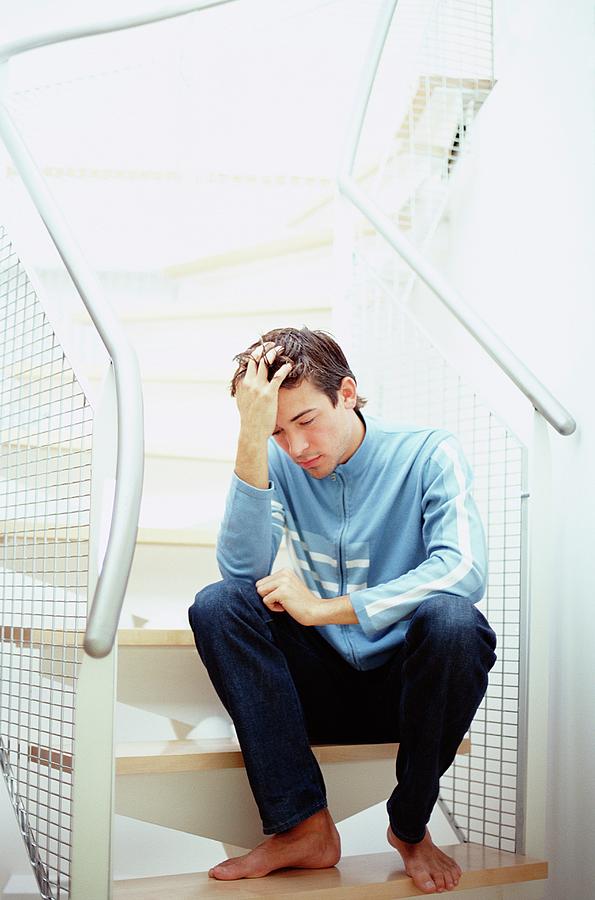 Depressed Man #7 Photograph by Ian Hooton/science Photo Library