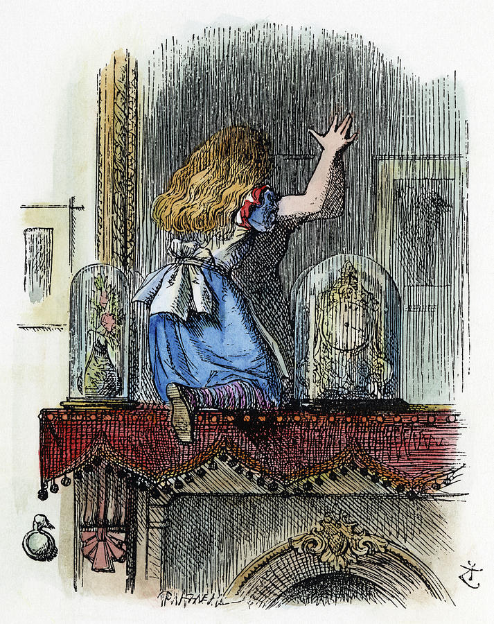 Dodgson Looking Glass Drawing by Granger