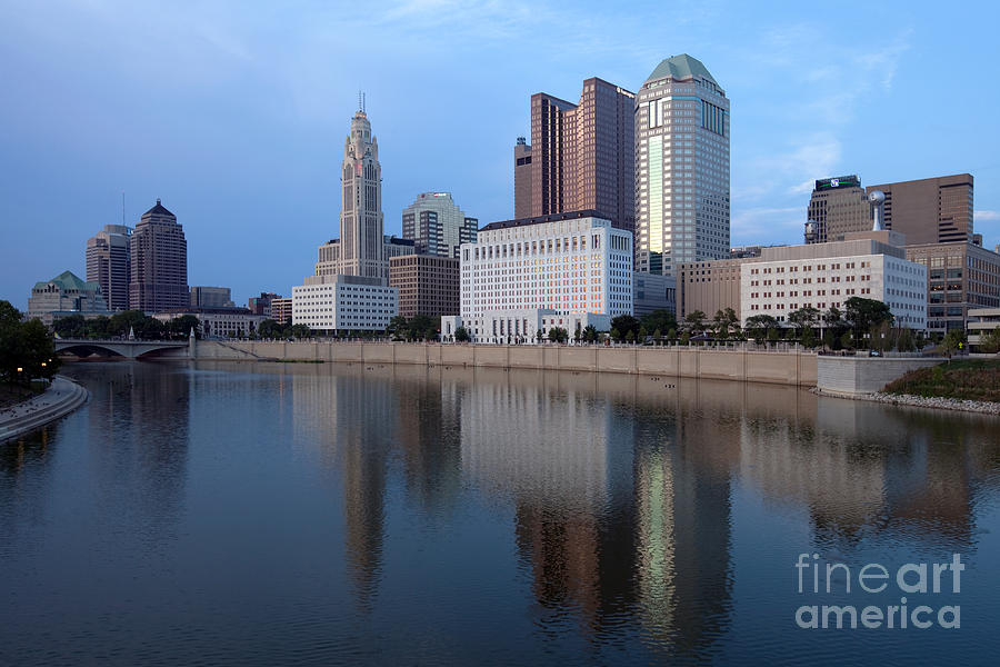 Downtown Skyline of Columbus Ohio Photograph by Bill Cobb - Fine Art ...