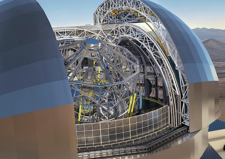 European Extremely Large Telescope #7 Photograph by European Southern Observatory/science Photo Library