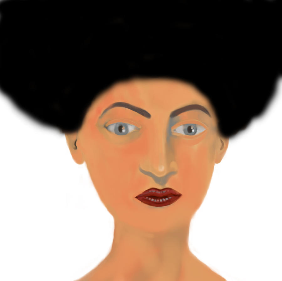 Portrait Painting - Face #7 by Moshfegh Rakhsha