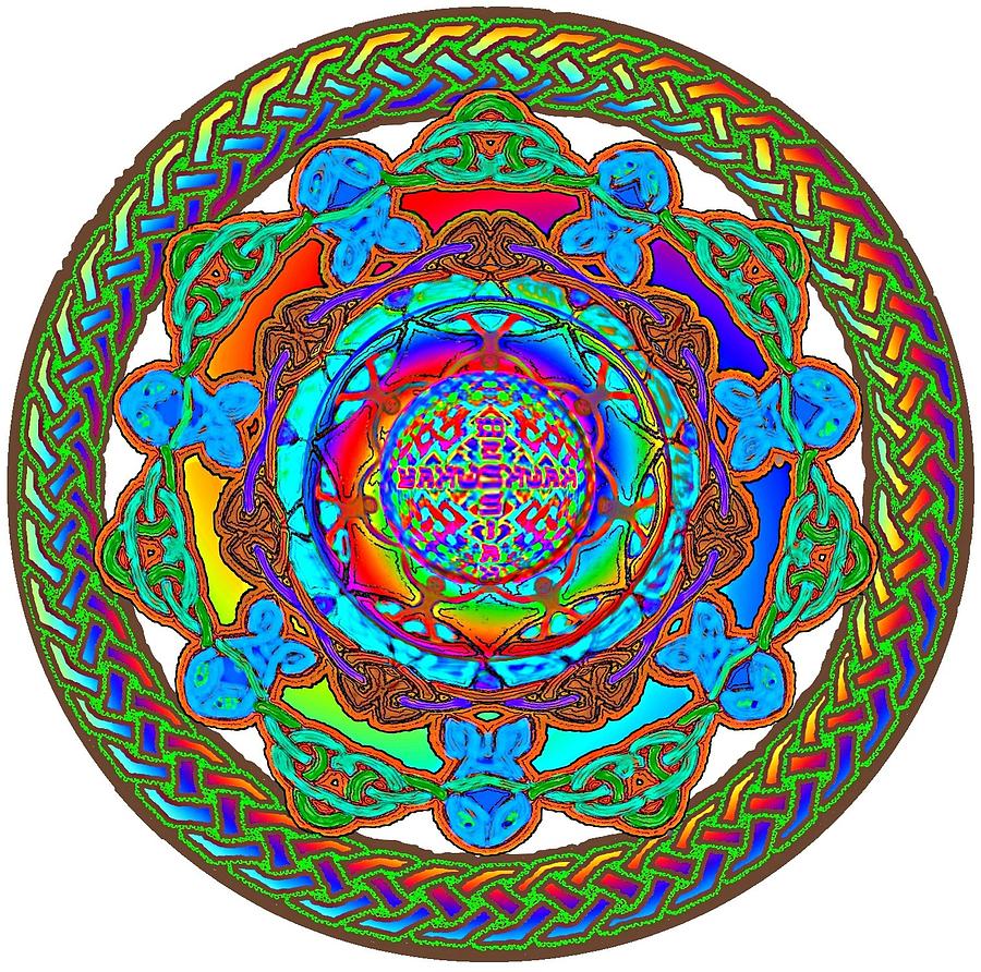 Mandala Digital Art - 7 Fish Rainbow Yahushuah Messiah by Hidden  Mountain