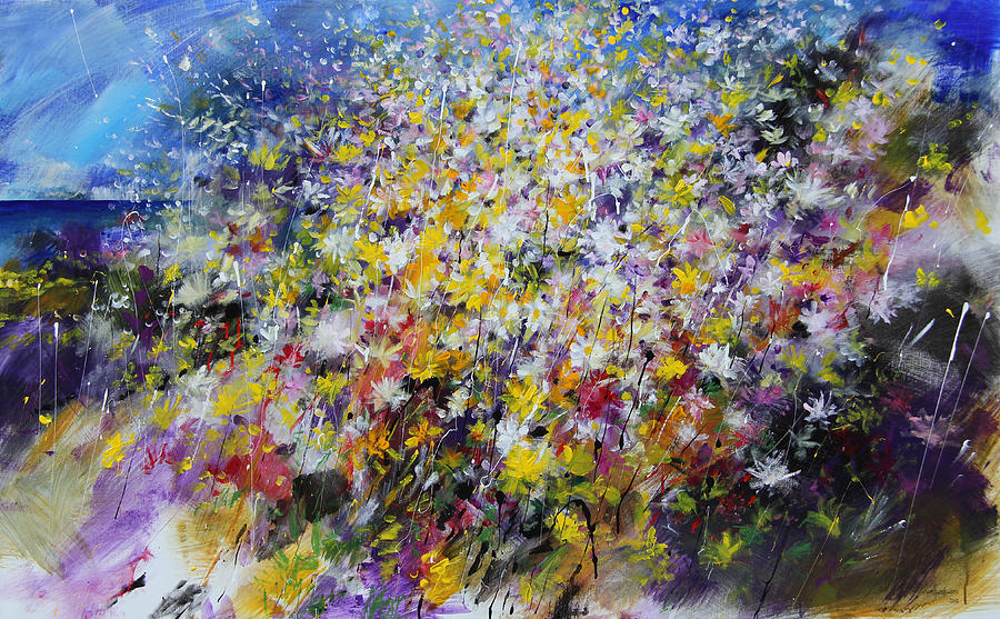 Flowers #11 Painting by Mario Zampedroni