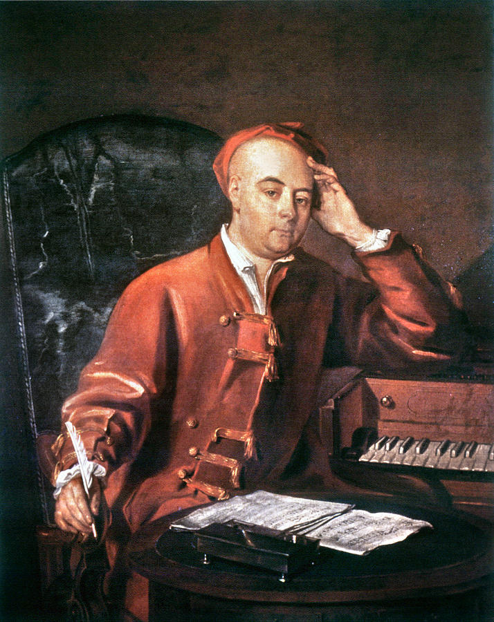 George Frederick Handel Painting by Philip Mercier