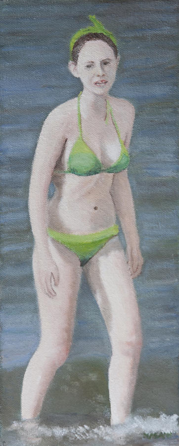 Green Bikini #7 Painting by Masami Iida