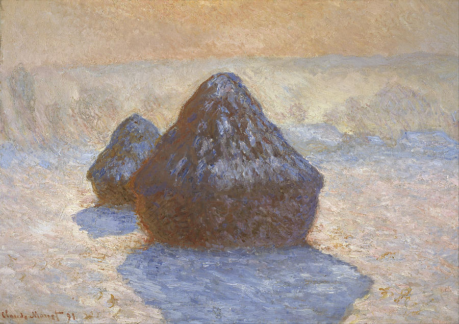 Haystacks Painting by Claude Monet