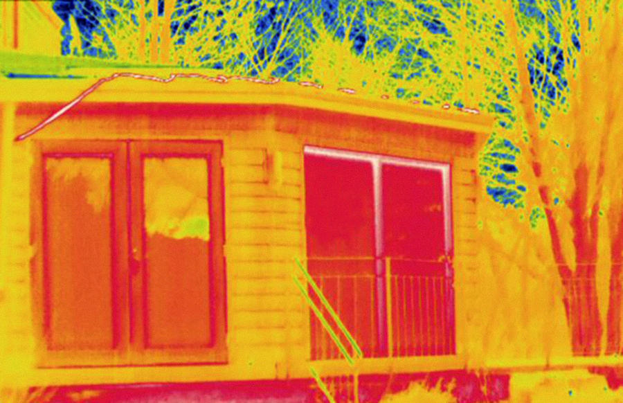 House Exterior, Thermogram Showing Heat #7 Photograph by Science Stock Photography