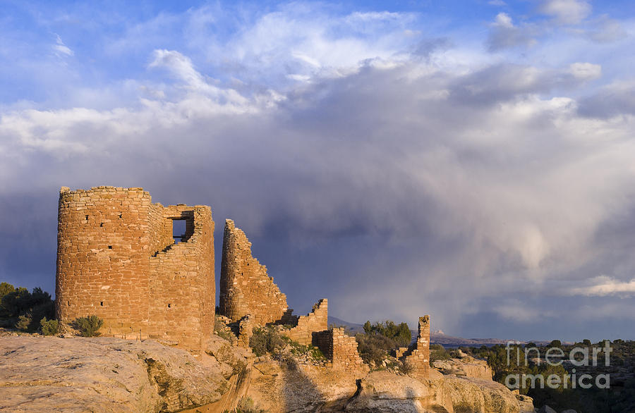 Anasazi Ruin Photograph - Hovenweep Castle Ruins #7 by John Shaw