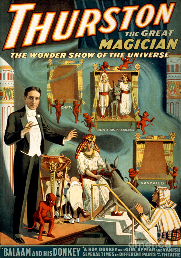 Magic Photograph - Howard Thurston, American Magician #7 by Photo Researchers