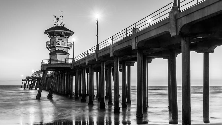 Architecture Photograph - Huntington Beach Pier #6 by Radek Hofman